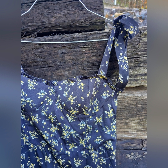 O.p.t toile de jouy romantic feminine floral dress - Picture 3 of 6